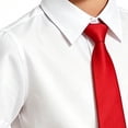 thumbnail image 5 of Mifsaly Toddler Boys 3 Piece formal Outfit Sets Summer Lapel Button Down Shirts with Necktie and Uniform Shorts Kids Back To School Class Photos Stage Performance, 5 of 6