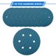 thumbnail image 4 of 50 Piezas de Discos de Lijado de 6 Pulgadas con 6 Agujeros, Papel de Lija de 180 Granos con Gancho y Asa, Universal para Reparación Automotriz, Azul, 4 of 7