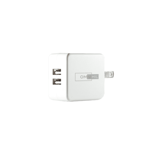 UL Listed OMNIHIL 2 Port Wall Charger Compatible with DJI Pocket