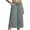 Gray, variant on Capri Pants for Women Plus Size High Waist Wide Leg Pants Soft Stretch Casual Cropped Trousers S-3XL