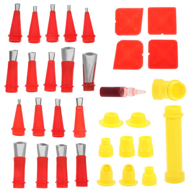 Mobutofu Sealant Finishing Tool Caulking Nozzle Extension Tube Stainless Steel Assorted Color 1 Set Gap Repair