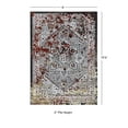 thumbnail image 4 of Elixir Shayla 8x10.6 Grey Garnet Vintage Distressed Polyester Area Rug, 4 of 4