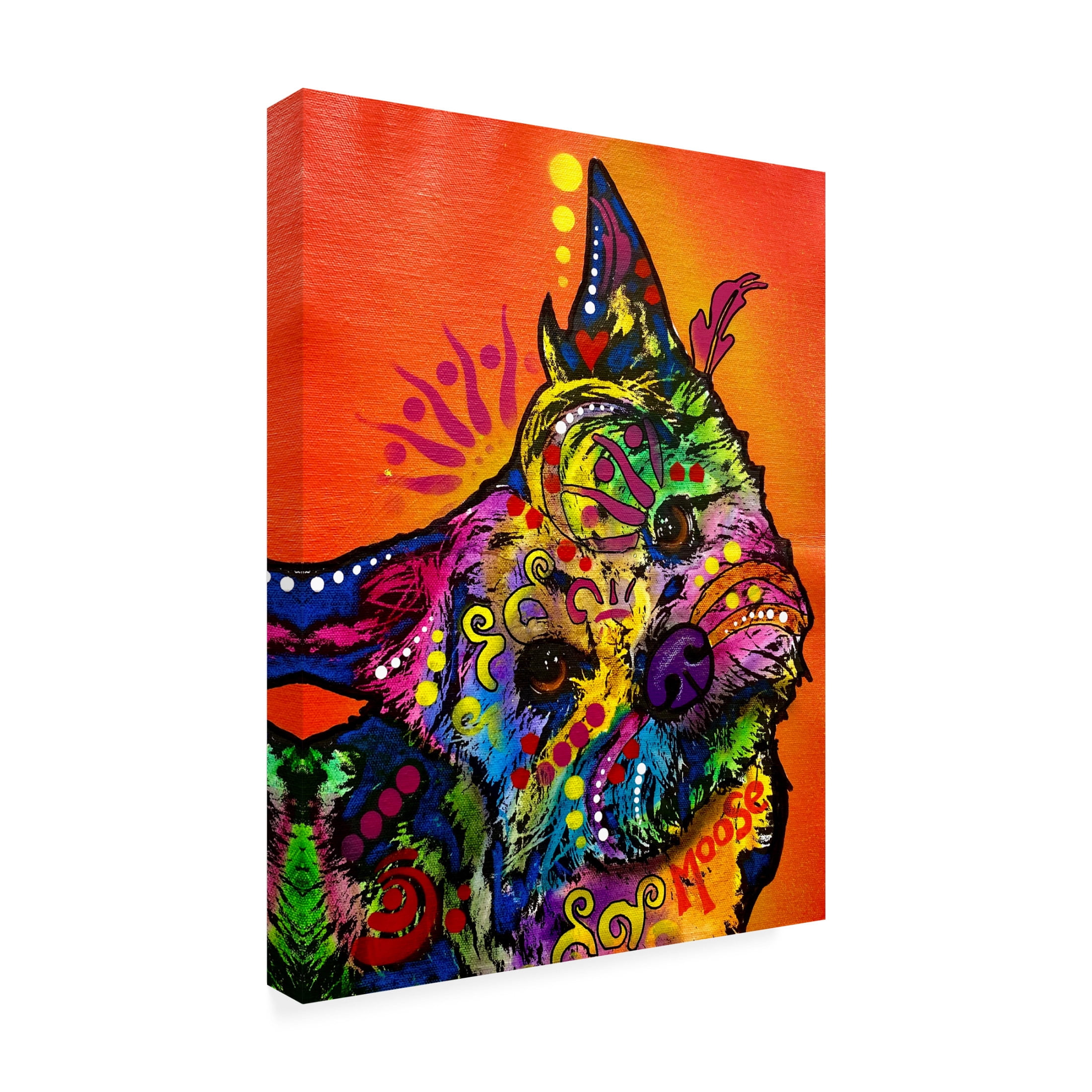 Canvas Wall Art - Dean Russo 'Moose Aint No Snitch' Wall Art for Living Room, Bedroom, or Office Décor by Trademark Fine Art - 18 x 24 Inches
