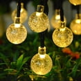 thumbnail image 2 of LINLIN Solar Crystal Ball String Lights,Waterproof LED Bubble Globe Solar Fairy Lights 8 Mode Ball String Lights for Bistro Garden Yard Home Party Wedding Christmas Decoration, 2 of 8