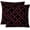 Maroon, variant on S4Sassy Blue Cotton Poplin Boxes Pillow Case Sofa Cushion Cover Sofa Waist Throw Home Decor 2Pcs-22 x 22 Inches