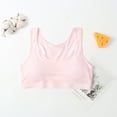 thumbnail image 3 of Bralettes for Girl Padded New Girl Solid Color Soft Comfortable Breathable Children Thin Style Student Bra Underwear Style B-63 Pinky One Size, 3 of 4