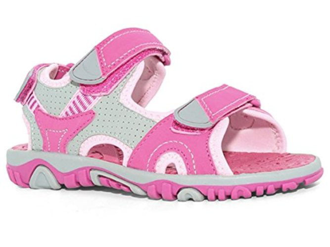 Khombu Kids Girls Pink River Sandal w Adjustable Straps and Comfort Insole NWT 