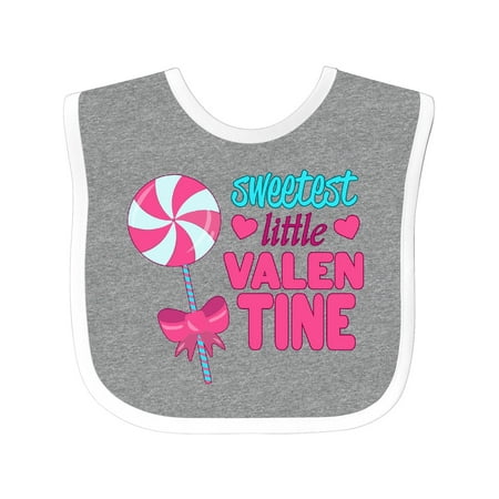 

Inktastic Sweetest Little Valentine Boys or Girls Baby Bib