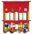 thumbnail image 1 of Christmas Curtain Panel Window Decorative Home Door Drape Home Decor, 1 of 3