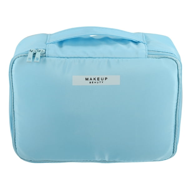 Neceser de Maquillaje Unique Bargains Grande Azul 23x16.8x8cm
