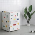 thumbnail image 3 of Shisuyan Dust Proof Roller Washing Machine Covers Waterproof Washer Dryer Cover Protective Dust Storage Bag(Flip Random Pattern), 3 of 8