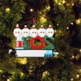 thumbnail image 3 of Adorno de Navidad único 2021, decoración de Navidad familiar personalizada, decoración de mesa de Navidad, adornos colgantes de árbol de Navidad, para amigos de la familia niños (seis cabezas convencionales) Zhivalor ZYY-0671, 3 of 5