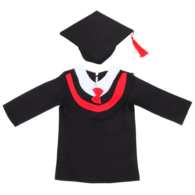 MasteelfCA 1PC Kids Graduation Gown Stole and Tassel Set for Cosplay Photography Performance (Red, 120cm)