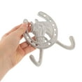 thumbnail image 5 of LOLIPPYY White Wrought Head Wall Hook Double Holder for Entryway Bathroom Farmhouse Decor, 5 of 8