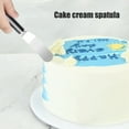 thumbnail image 4 of Kraoden Offset Spatula Icing and Decorating Tool Stainless Steel Cake Frosting Spatula Set Multifunctional Baking Scraper with Angled Blade, 4 of 6