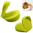 thumbnail image 2 of WHEANG 2pcs Green Heat Insulation Hand Bowl Tub Clip To Food Grade Silicone Kitchen High Temperature Hand Clip, 2 of 4