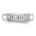 thumbnail image 4 of 14K White Gold Ring Band Wedding Diamond, Lab Grown Round, Size 7, 4 of 8