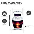 thumbnail image 2 of Yatskia Sunset Fishing Urns for Human Ashes Adult Female, Small Urns for Human Ashes Keepsake, Cremation Burial Urn for Human Ash, (Tasty Pack of 1, 3 Inch), 2 of 8