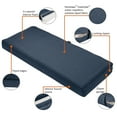 thumbnail image 3 of Classic Accessories Montlake FadeSafe Water-Repellent 42 x 18 x 3 Inch Outdoor Bench Cushion, Heather Indigo, 3 of 17