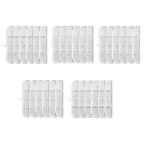 30 Filtros de CarbóN Activado para Fuente de Agua para Gatos WFP6 Filtros de Repuesto para Bebedero AutomáTico para Mascotas
