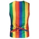 thumbnail image 3 of Chaleco casual a rayas arcoíris para hombre, 3 of 4
