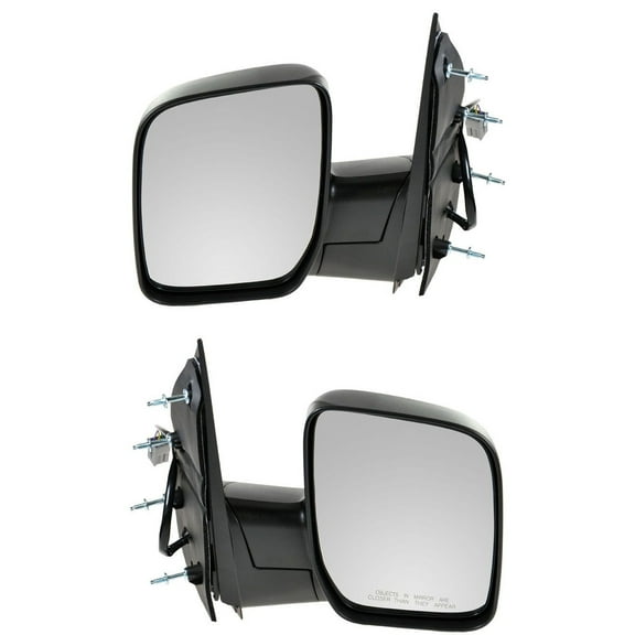 TRQ Power Mirrors Right & Left Set Pair LH RH for 07-08 Ford Van Econoline MRA09391