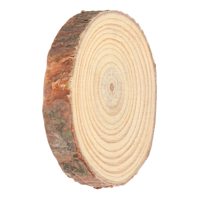 Natural Wood Slices, Wood Kit Circles Coastes CenterPieces Wedding Unfinished Craft With Tree Bark For Coasters For Gifts Labels