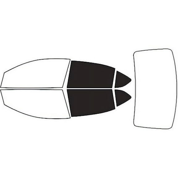 Rvinyl Window Tint Kit Compatible with Mitsubishi Mirage 2017-2024 (G4 Sedan) - Back Precut Kit -