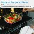 thumbnail image 5 of Small Glass Baking Dish with Lid,（7×5 inches）Deep Rectangular Baking Dish for Oven, 5 of 7
