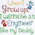 thumbnail image 2 of CafePress - Engineer Like My Daddy Infant Bodysuit - Baby Light Bodysuit, Size Newborn - 24 Months, 2 of 4