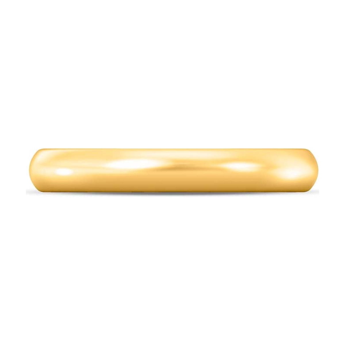 Aone Jewelry 10K Gold Women's Ring & Men's Wedding Band – White & Yellow Gold Classic Fit Band 3mm 4mm 5mm 6mm, Unisex Wedding Rings for Women & Men, Size: 6