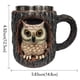 thumbnail image 2 of Taza de búho mapache hecha a mano | Taza de café de cerámica con diseño de animales salvajes | Regalo único para amantes de la naturaleza y coleccionistas, 2 of 5