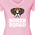 thumbnail image 4 of Inktastic Dog Boxer Squad Women's V-Neck T-Shirt, 4 of 5