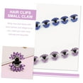 thumbnail image 2 of 48 Pcs Butterfly Rhinestone Clip Mini Claw Clips Claw Hair Clips Womens Hair Clips Small Claw Clips for Thin Hair Hair Sparkles Small Claw Clips for Thick Hair Child Resin Purple, 2 of 5