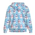 thumbnail image 2 of SCRAWLGOD Christmas Snowmen Womens Zip Up Hoodie Oversized Graphic Sweatshirt for Women Long Sleeve Ladies Hoodies Zip Front Comfy Sportswear Hoodie Women Size XS, 2 of 7
