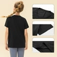 thumbnail image 5 of CHEEREAM Girl Boy Athletic Shirts Short Sleeve Quick Dry Cooling Sports T-Shirts Crew Neck Activewear Tees Tops for Kids Teens 4-12T, 5 of 7