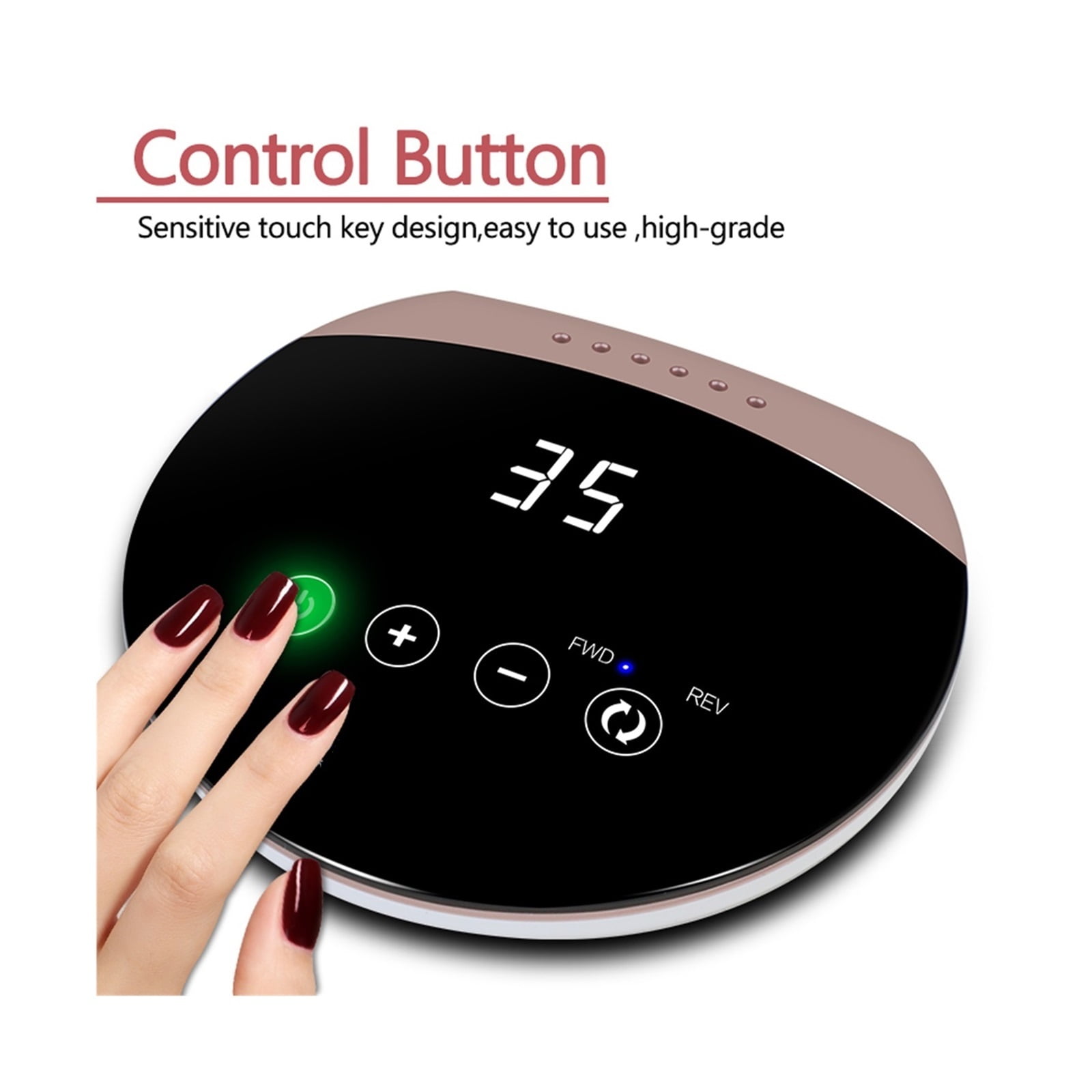 Electric Nail Drill Machine,Professional Portable Nail Drill Machine With Touch Screen,35000RPM Electric Nail File For Acrylic Nails Gel Nails ,Low Noise