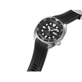 thumbnail image 3 of CRAFTER BLUE CB12 Curved End Watch Band Rubber Strap Replacement for Seiko Turtle Prospex Automatic Dive Watch, Black, 3 of 3