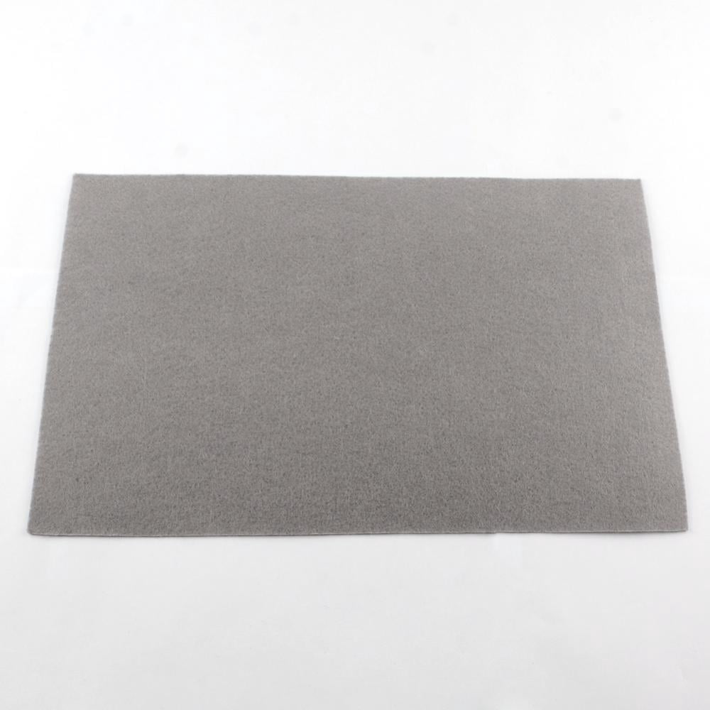 Non Woven Fabric Embroidery Needle Felt for DIY Crafts Square Gray 298~300x298~300x1mm 50pcs/bag