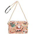 thumbnail image 2 of FORMRS Women Crossbody Purse with Chain Strap Vegan Leather Shoulder Handbag, Pink Christmas Santa, 2 of 7