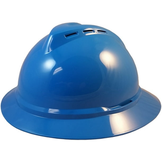 MSA 500 Series Full Brim Vented Hard Hats with 6 Point Ratchet