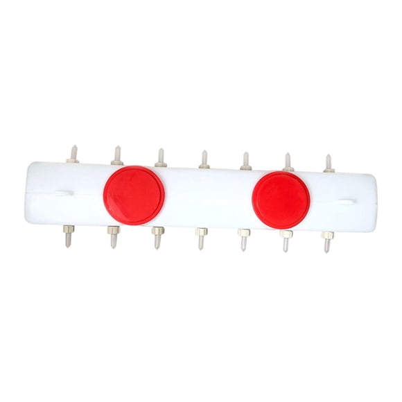 Alimentador de leche de cordero con cabezal de alimentación de doble cara 14, alimentador de leche de cachorro de silicona duradero Universal,