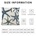 thumbnail image 5 of Chilfamy Navy Blue Starfish Pillow Covers Beach Ocean Coastal Decorative Square Pillow Cases Summer Nautical Cushion Case Home Decor for Sofa Couch Bedroom Outdoor, 5 of 5