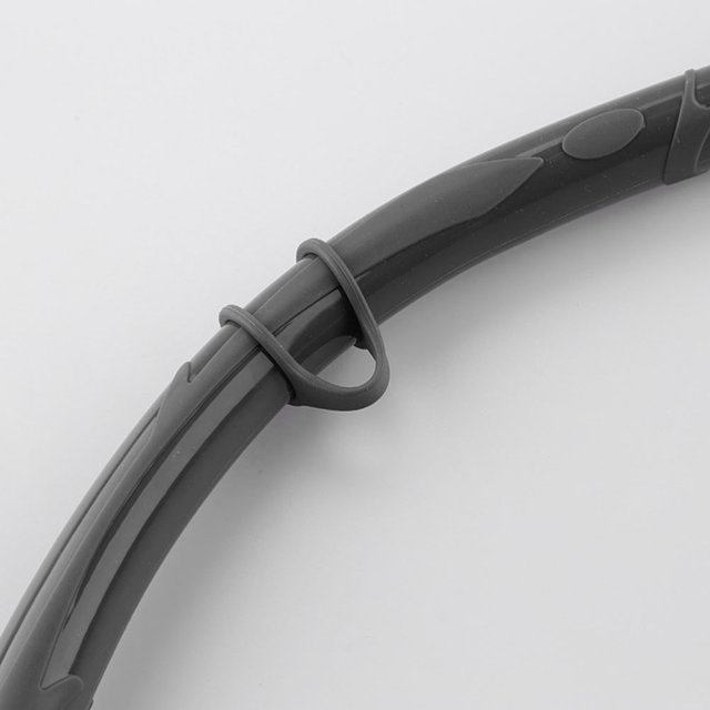 Tubo de esnórquel plegable de silicona con estuche de almacenamiento Esnórquel enrollable (negro) Likrtyny Para estrenar