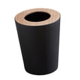 thumbnail image 3 of Bathroom Wastebasket without Lid Round Garbage Container for Bathroom Toilet 9L Black, 3 of 8