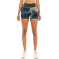 thumbnail image 4 of DODOING Women's High Waist Yoga Shorts/ Pants Tie Dye Tummy Control Slimming Booty Leggings Workout Running Butt Lift Tights, S-2XL, 4 of 6