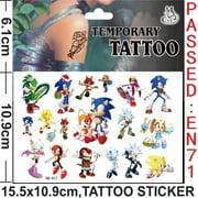 Soniccs Party Supplies Boys Birthday Party Decoration Tablecloth Banner Balloon Cake Topper Spiral Straws Kids Gifts Baby Shower
