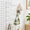 White, variant on 20 Pack Black Metal Waterfall Pegboard Hooks, 7 Station Fit 1/4 Inch Pegboard for Tool Storage