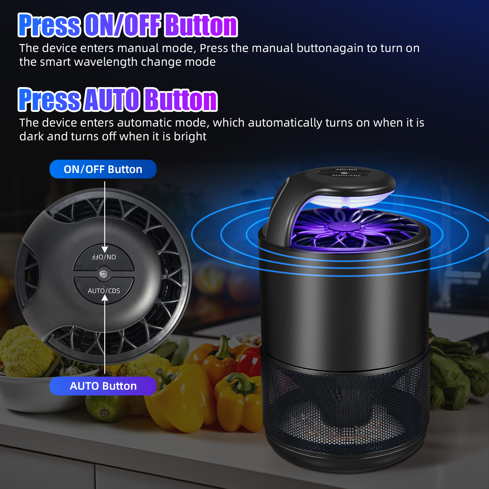 Jinyi Bug Zapper Indoor,Fly Traps Indoor for Home,Mosquito Zapper with Auto Suction to Catch Mosquito Bug Moths Gnats