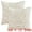 White, variant on Unique Bargains 2 Pcs Farmhouse Plush Cushion Case Pillow Covers White 18" x 18"